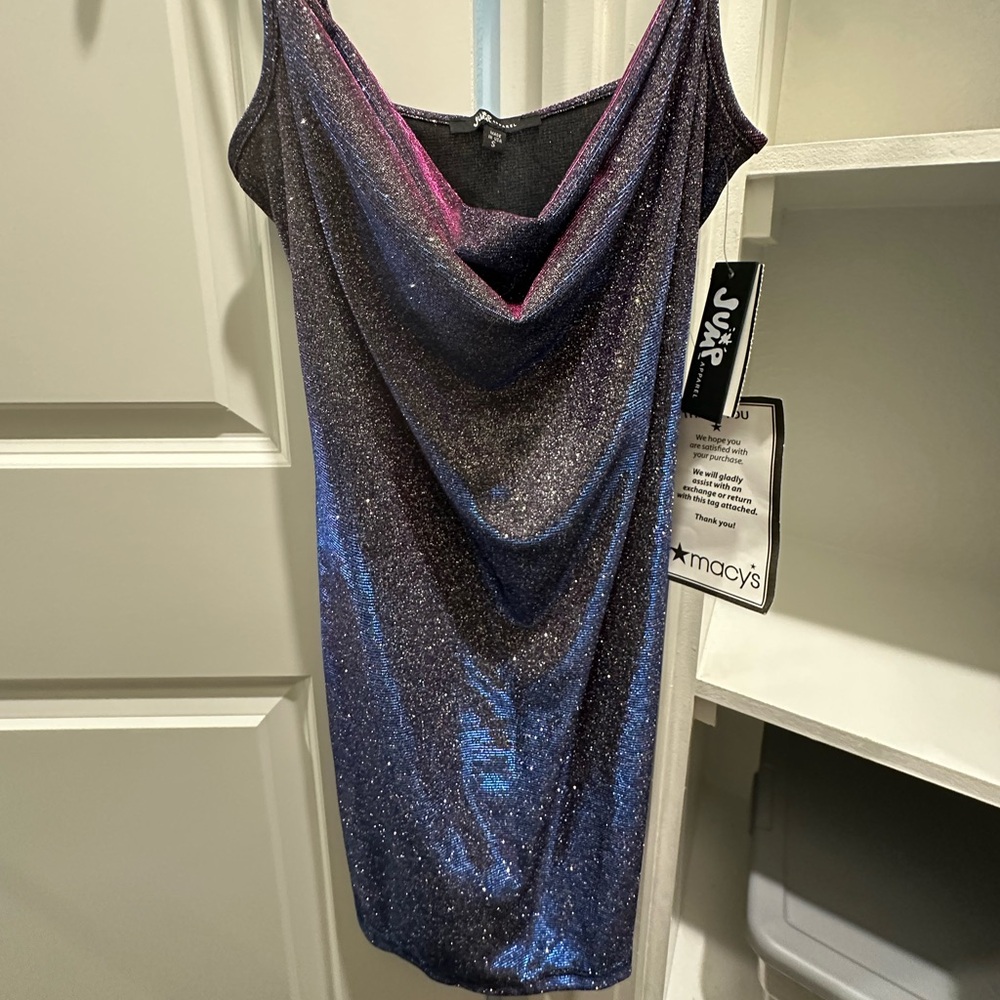 NWT:Iridescent cocktail slip dress.